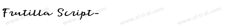 Frutilla Script字体转换